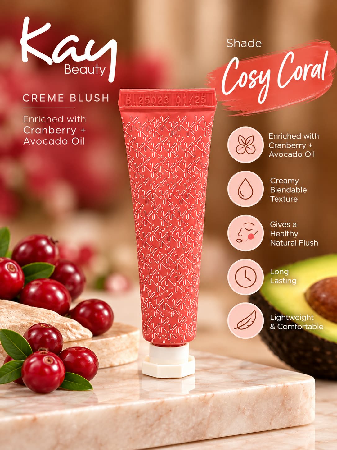 Kay Beauty Creme Blush 10ml