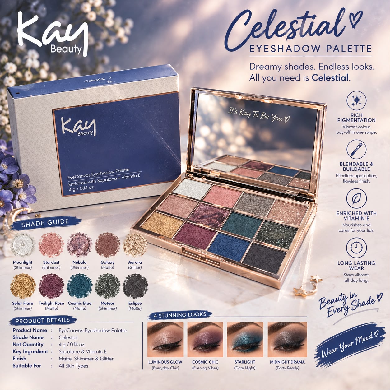 Kay Beauty Eyekanvas Eyesshadow Palette
