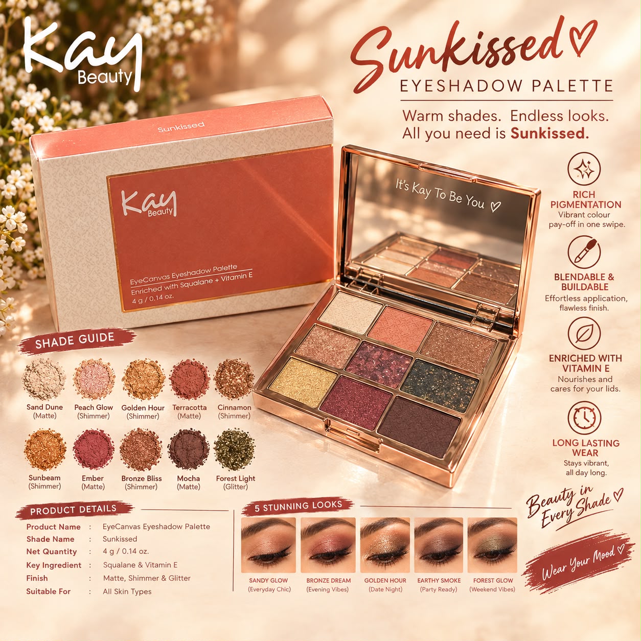 Kay Beauty Eyekanvas Eyesshadow Palette