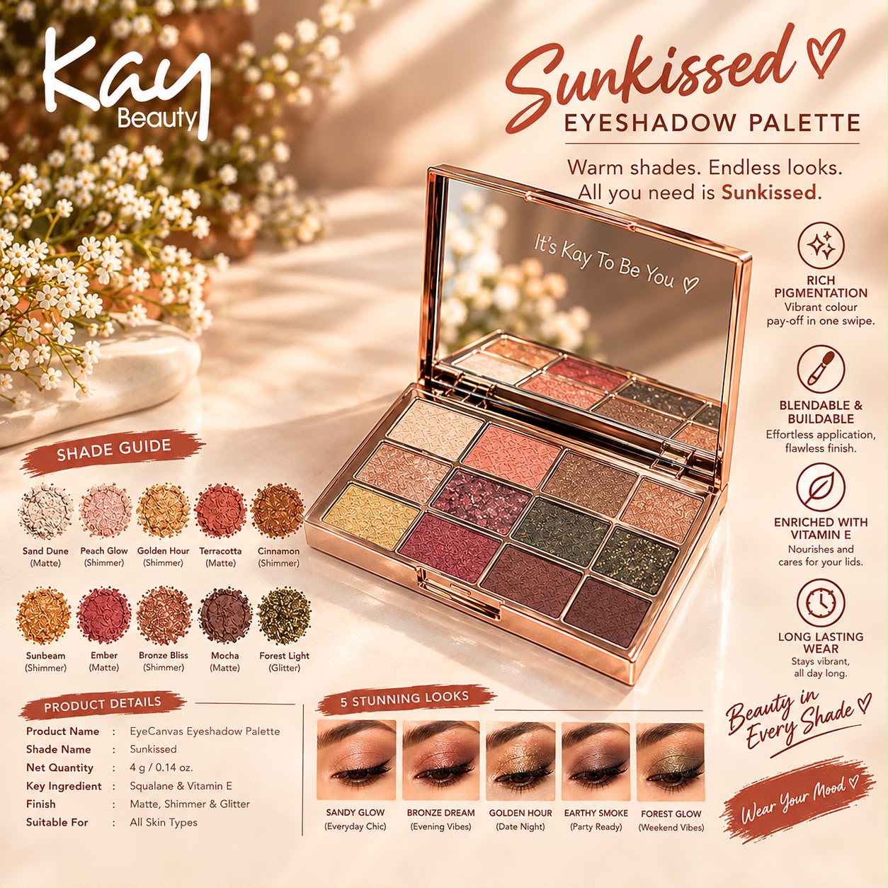 Kay Beauty Eyekanvas Eyesshadow Palette