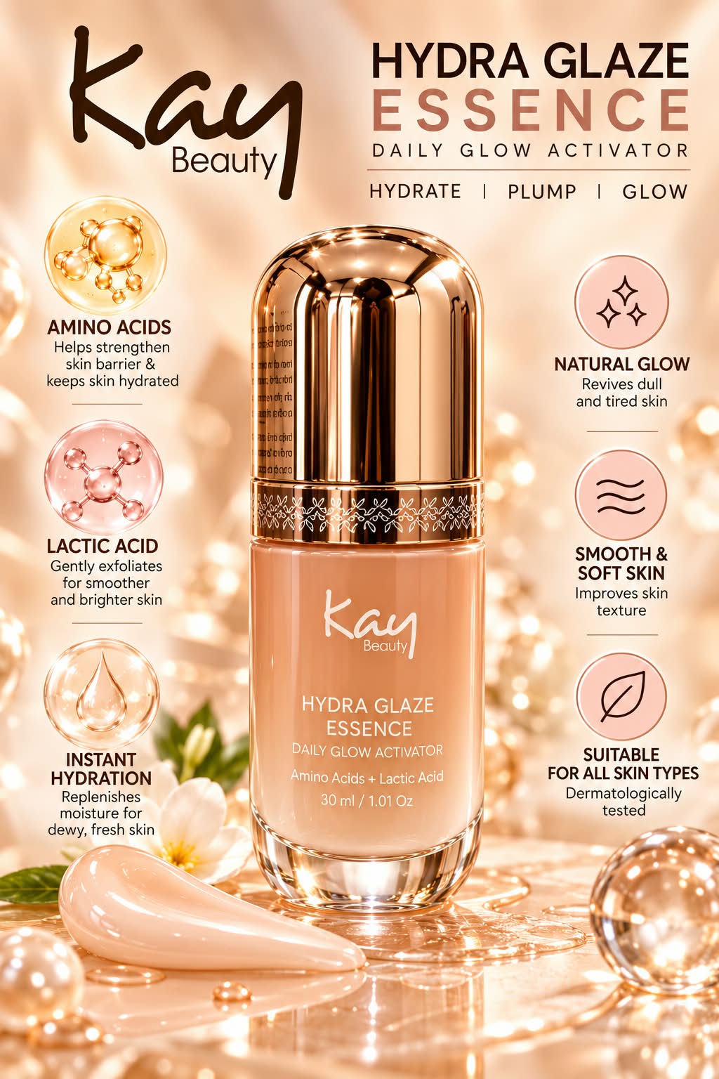 Kay Beauty Hydra Glaze Essence Daily Glow Activator 30ml