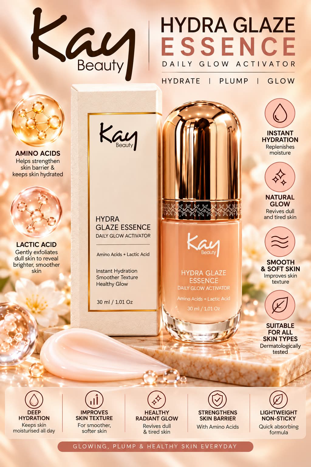Kay Beauty Hydra Glaze Essence Daily Glow Activator 30ml