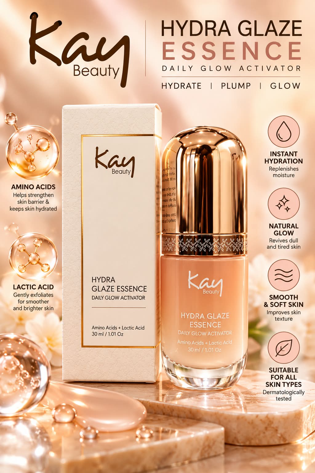 Kay Beauty Hydra Glaze Essence Daily Glow Activator 30ml