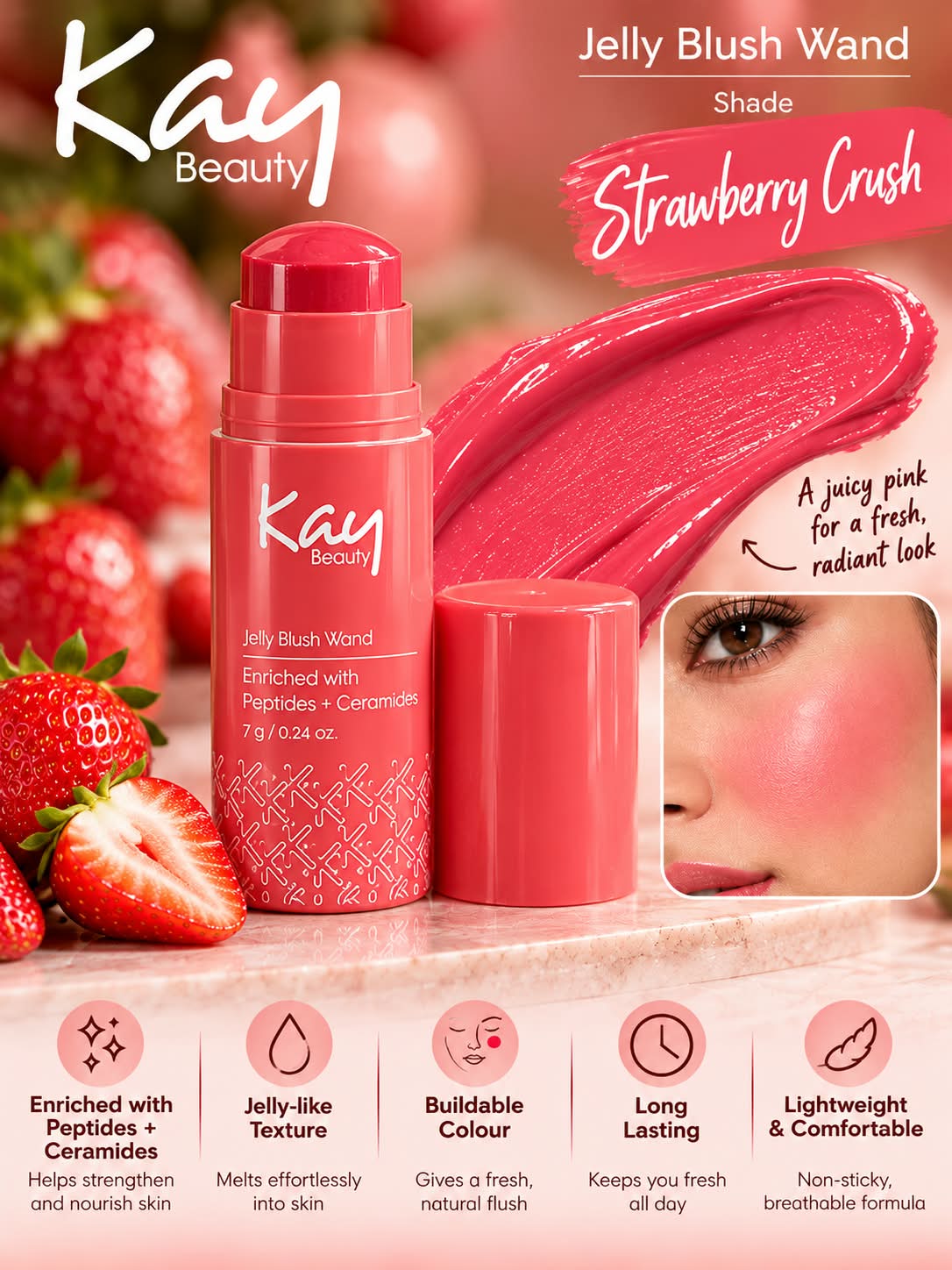 Kay Beauty Jelly Blush Wand (7g)