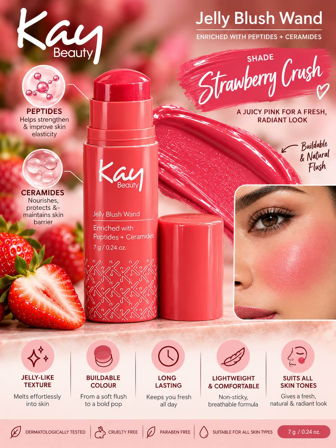 Kay Beauty Jelly Blush Wand (7g)