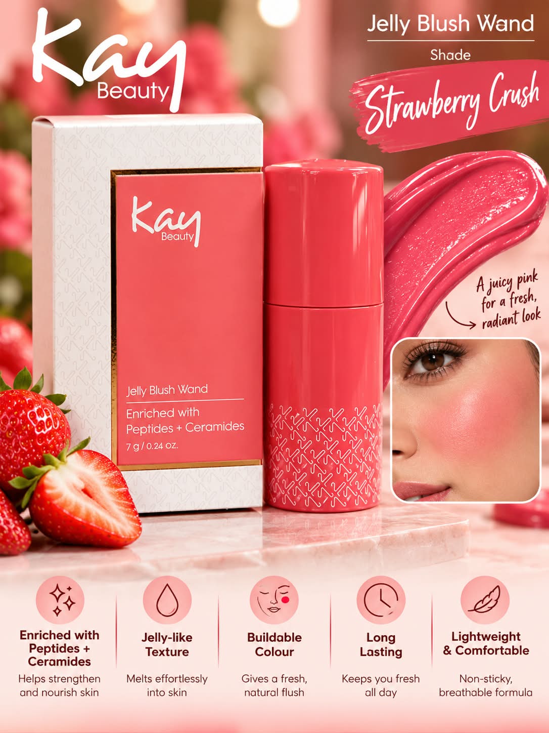 Kay Beauty Jelly Blush Wand (7g)