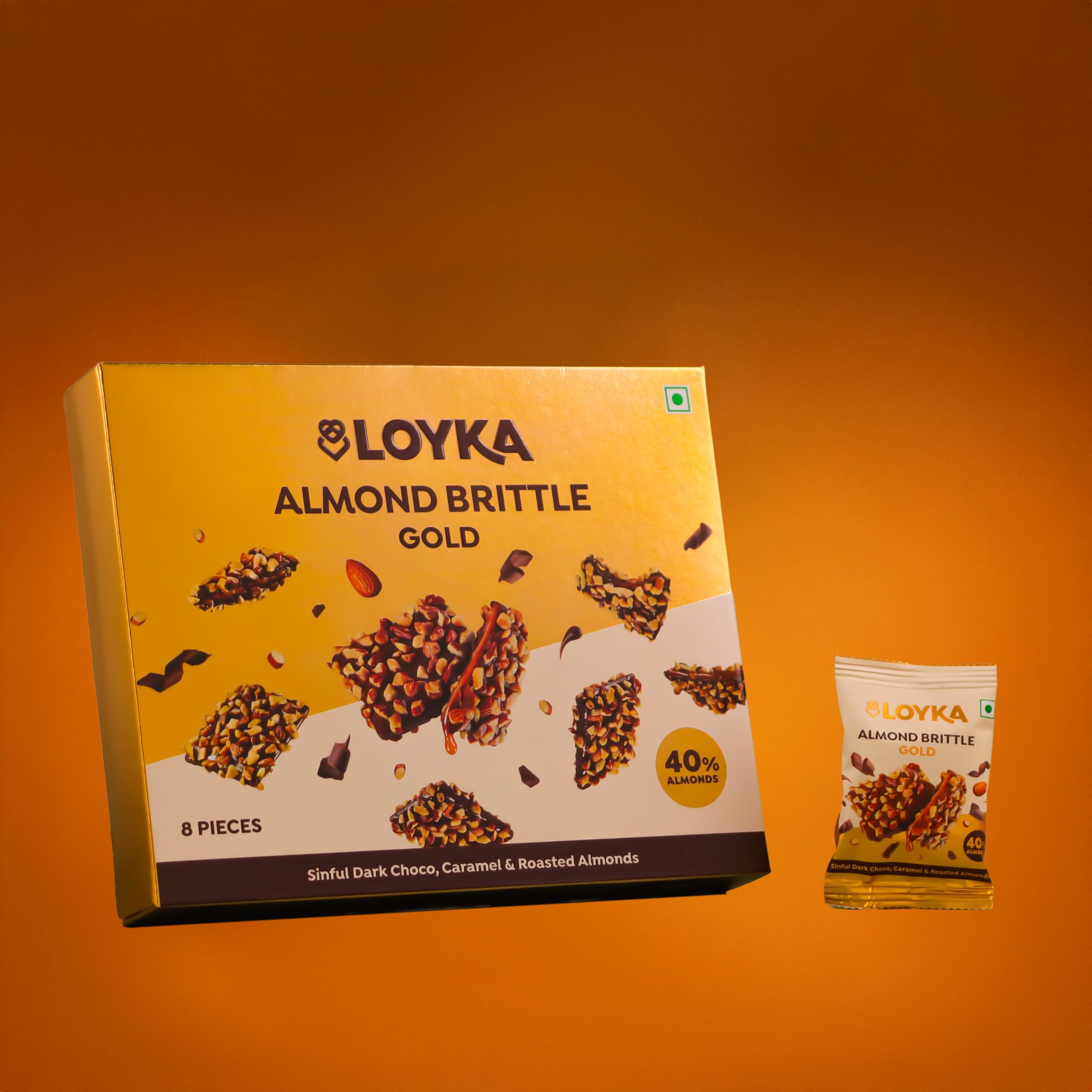 Loyka Almond Brittle Gold 406gm