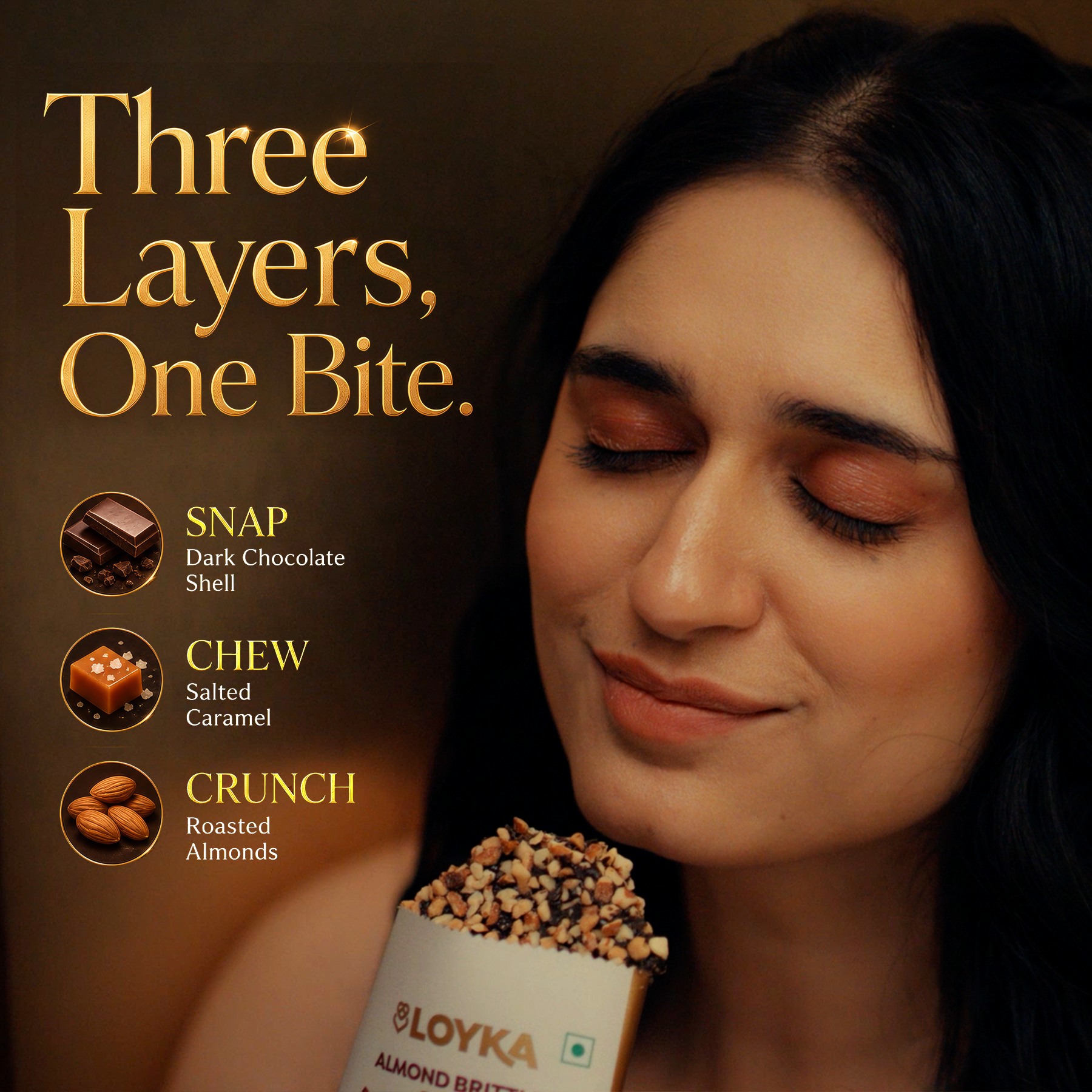 Loyka Almond Brittle Gold 406gm