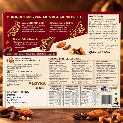 Loyka Almond Brittle Assorted 203gm