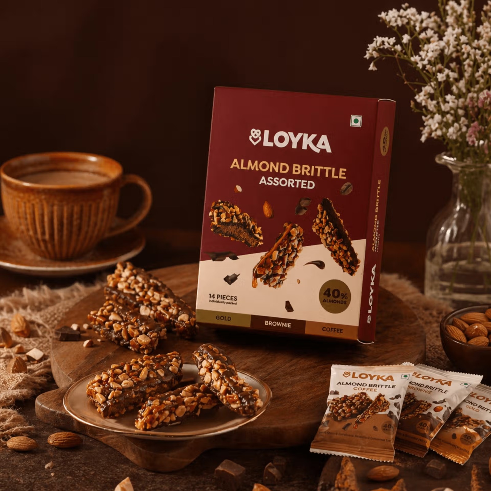 Loyka Almond Brittle Assorted 203gm