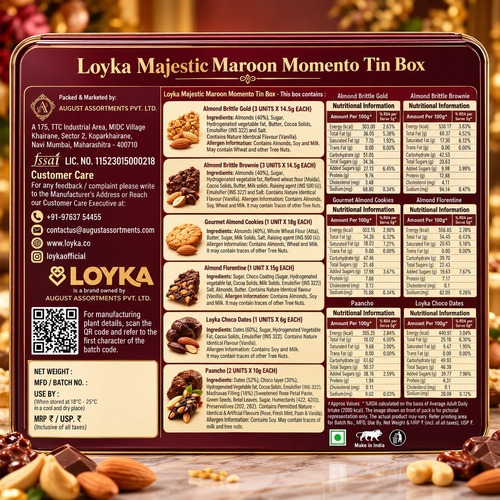 Loyka Majestic Maroon Tin 151g