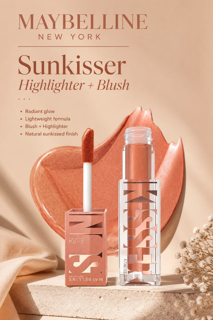 Maybelline New York Sunkisser Highlighter + Blush - Burnt Sky