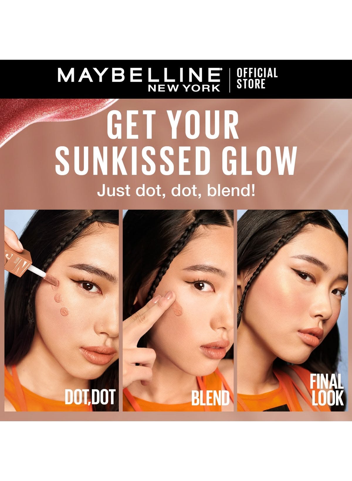 Maybelline New York Sunkisser Highlighter + Blush - Burnt Sky
