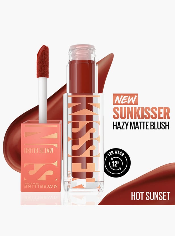 Maybelline Sunkisser Hazy Matte Blush, 12HR Sunkissed Cheeks, Transfer & Sweat-proof