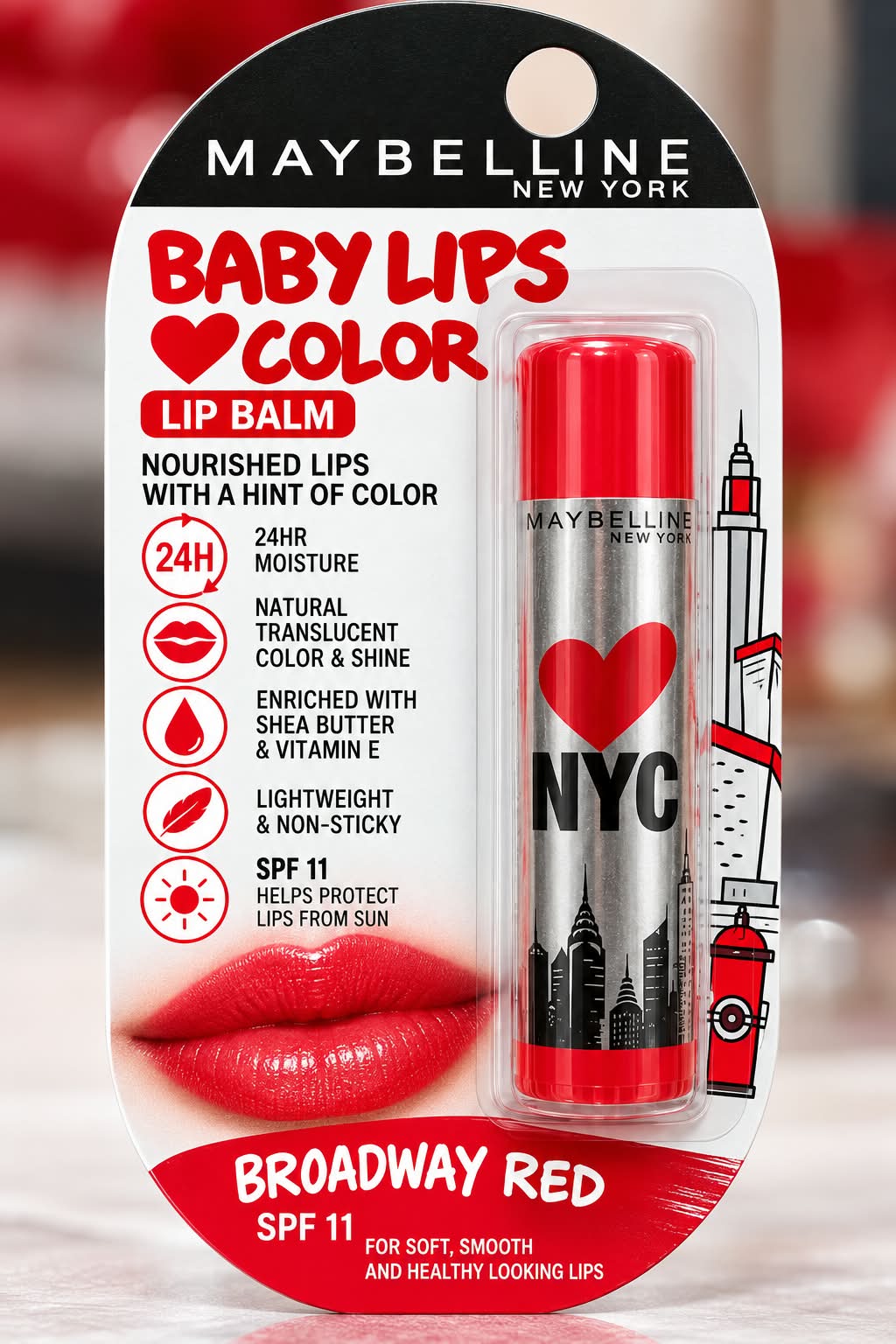 Maybelline New York Baby Lips Color Spf 11 New Improved 24hr