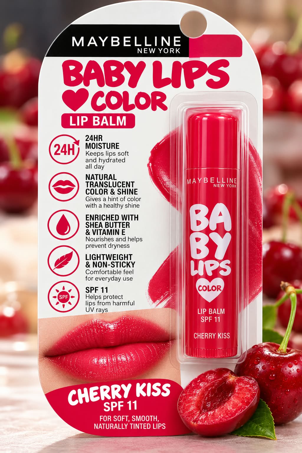 Maybelline New York Baby Lips Color Spf 11 New Improved 24hr