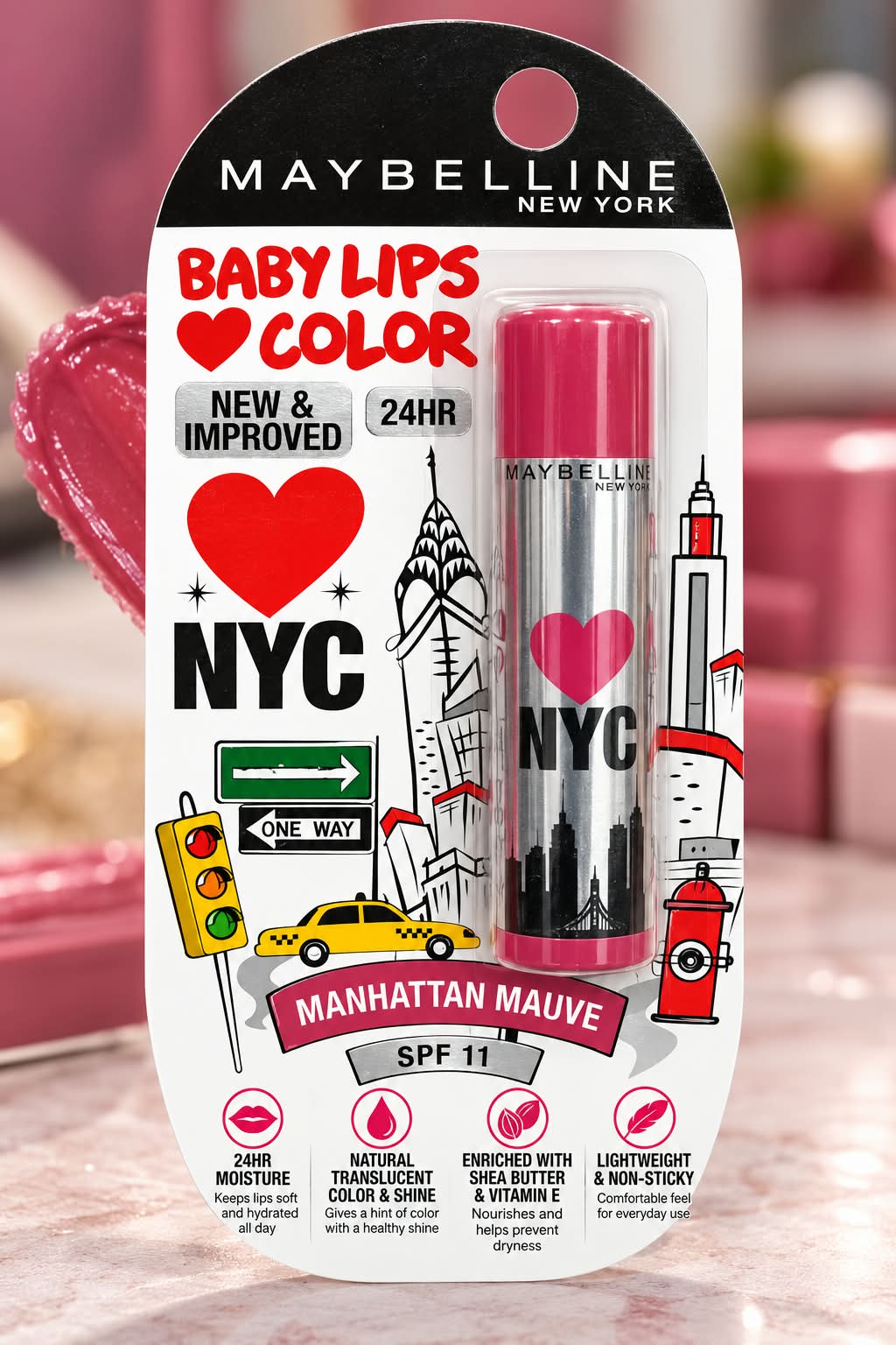 Maybelline New York Baby Lips Color Spf 11 New Improved 24hr