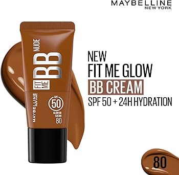 Maybelline New York Fit Me Glow BB Skin Tint, SPF 50, Niacinamide, Normal to Dry Skin