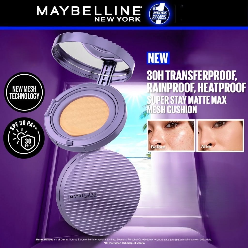Maybelline Super Stay Matte Max Cushion Foundation Spf 30P+++Up To30H Transfer Proof-Sweat Proof