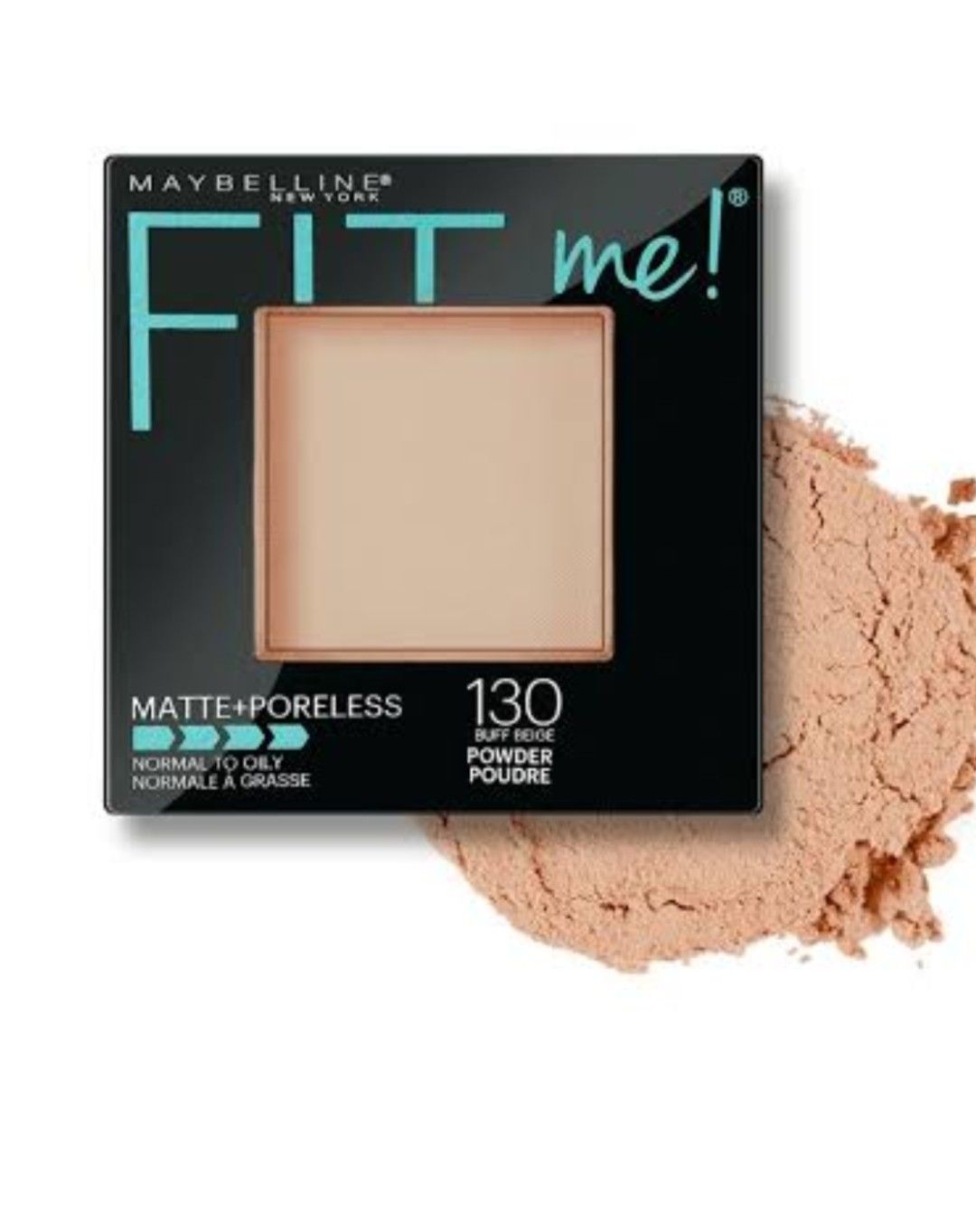 Maybelline New York Fit Me Matte + Poreless Pressed Powder, Lightweight - Buff Beige 130