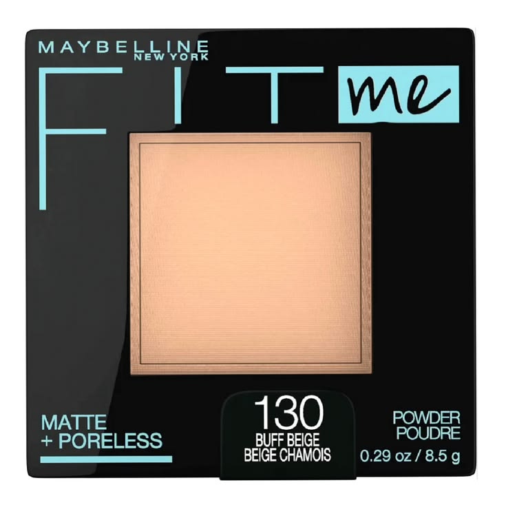 Maybelline New York Fit Me Matte + Poreless Pressed Powder, Lightweight - Buff Beige 130