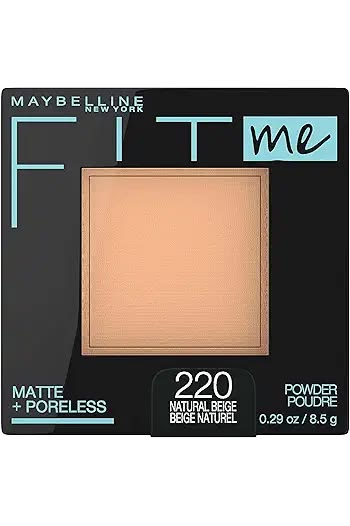 Maybelline New York Fit Me Matte + Poreless Pressed Powder, Lightweight - Buff Beige 130