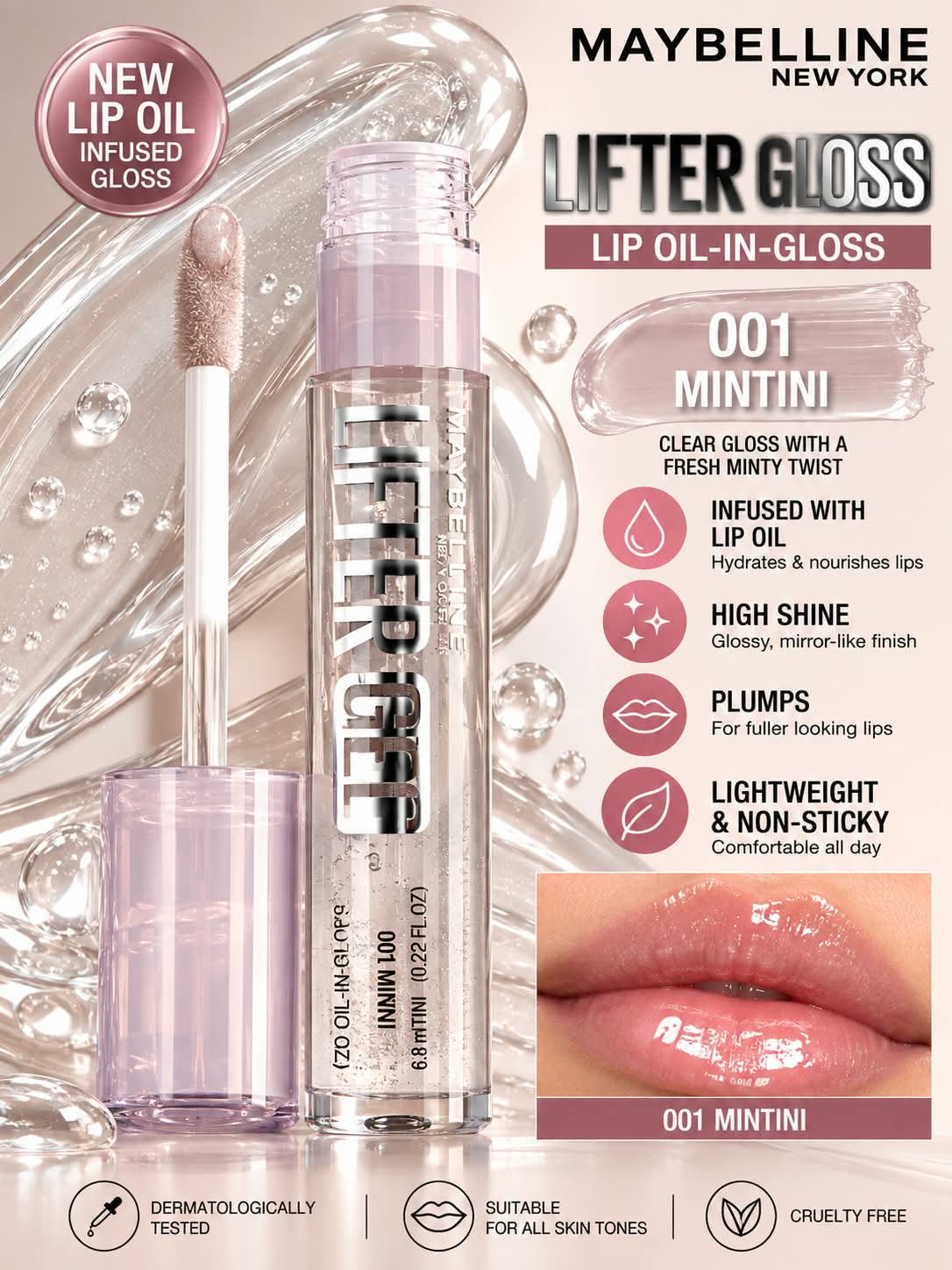 Maybelline New York Lifter Gel Lip Oil In Gel