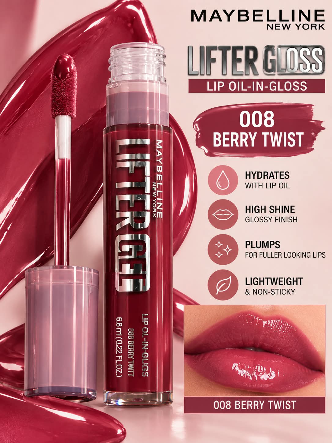 Maybelline New York Lifter Gel Lip Oil In Gel