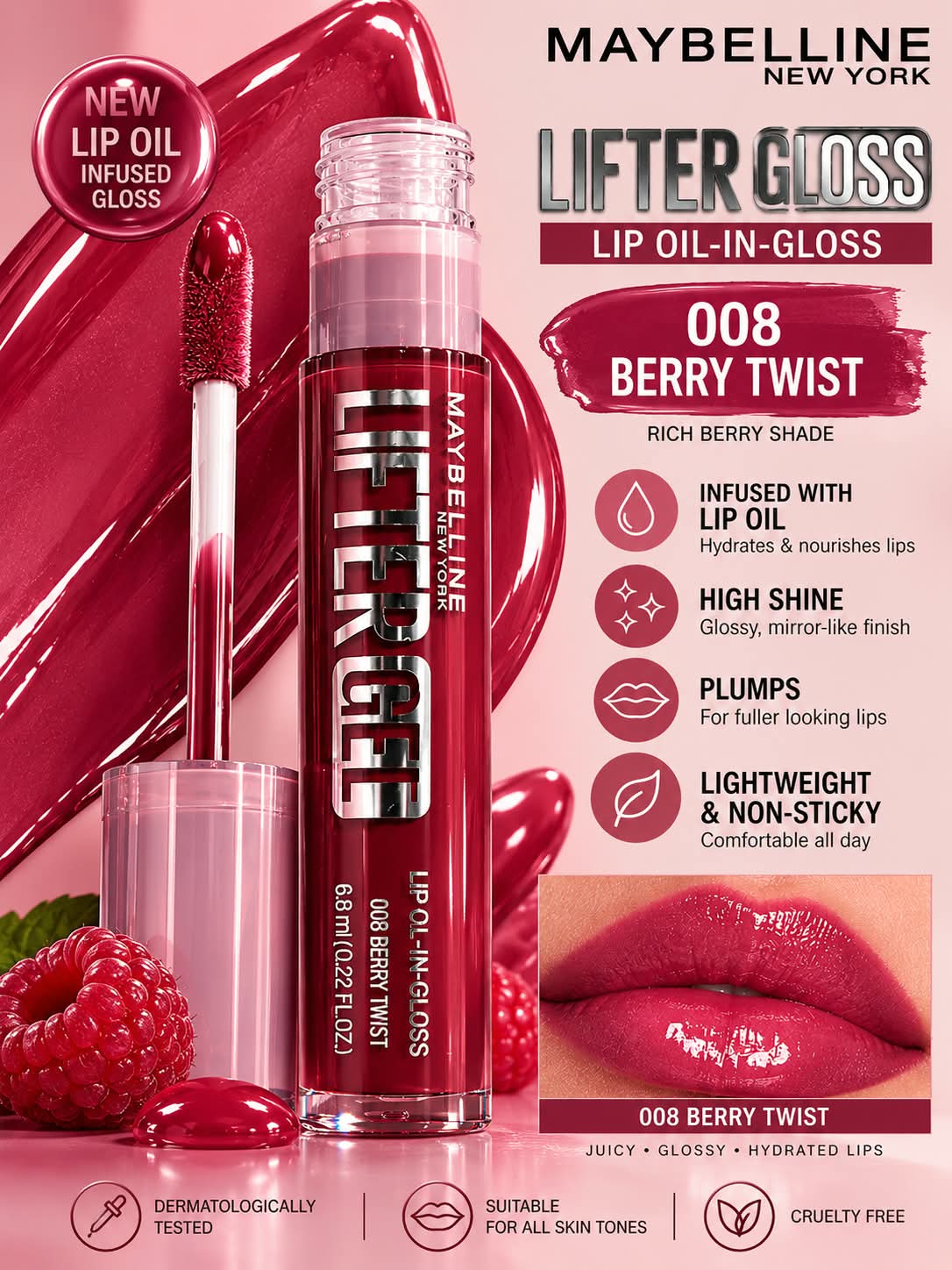 Maybelline New York Lifter Gel Lip Oil In Gel