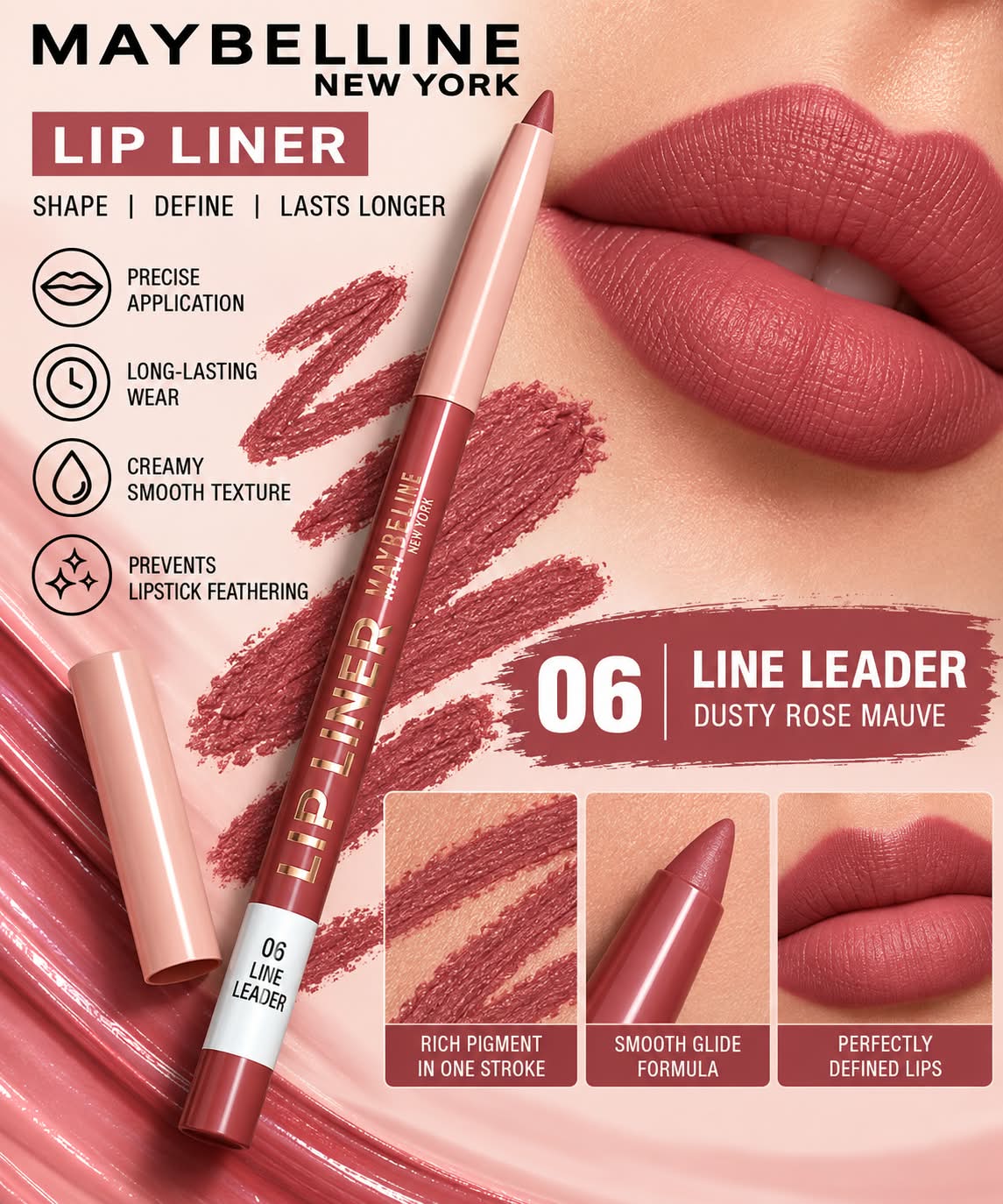 Maybelline New York Lifter Liner Lip Liner Pencil With Hyaluronic Acid