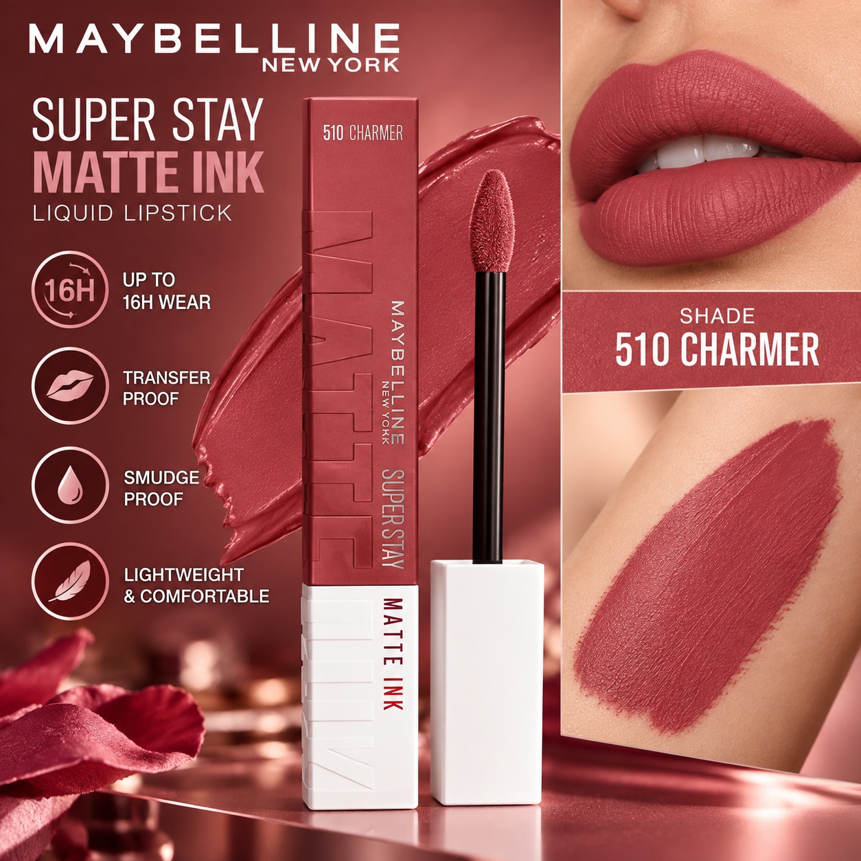 Maybelline New York Super Stay Matte Ink Liquid Lipstick, Lasts Up to 16 Hours