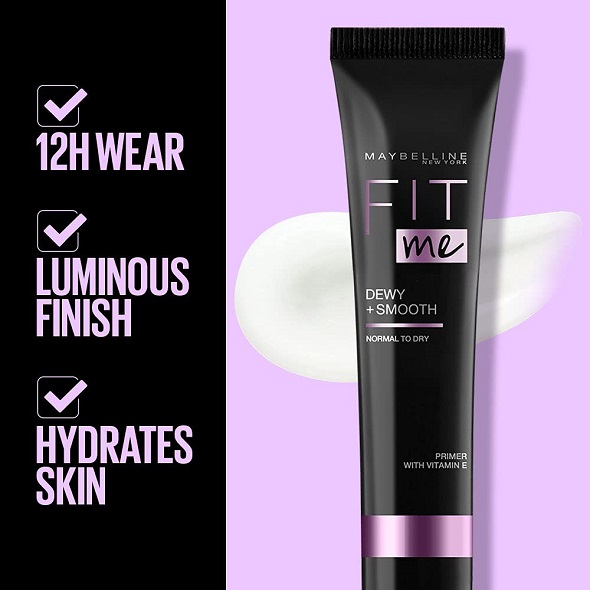 Maybelline New York Primer, Reduces Appearance of Pores, Long-lasting, Fit Me Dewy + Smooth Finish, Duo Pack