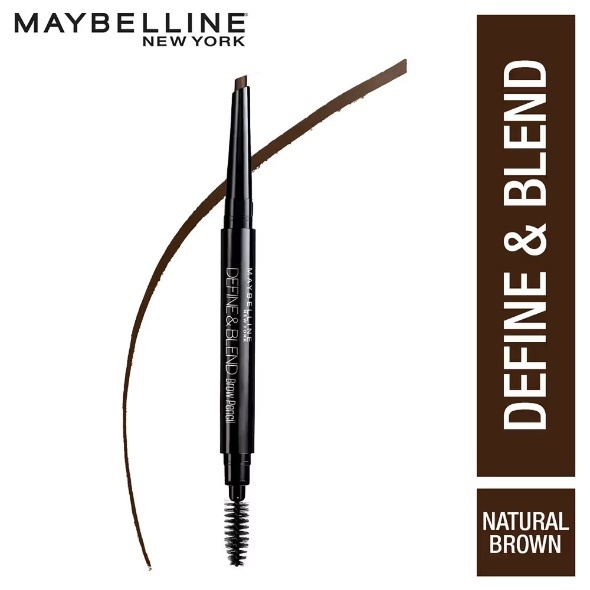 Maybelline New York Define & Blend Brow Pencil For Perfect Brows, Eyebrow Pencil Natural Brown