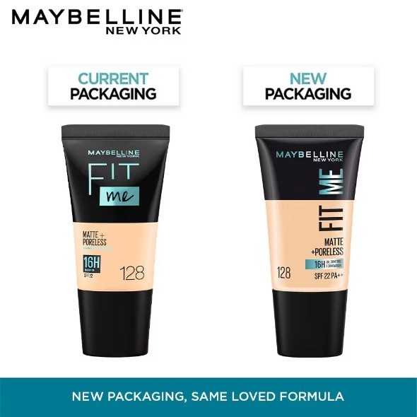 Maybelline New York Fit Me Matte + Poreless 16H Oil Control Foundation With SPF 22 PA ++ 128 Warm Nude