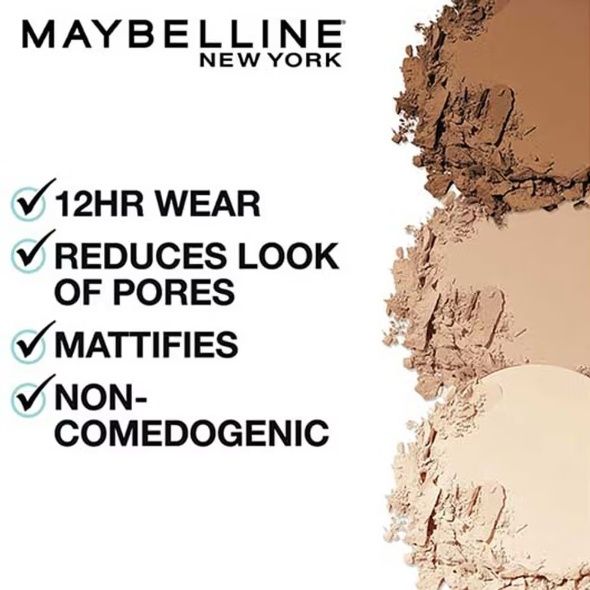 Maybelline New York Fit Me Matte + Poreless Pressed Powder, Lightweight - Buff Beige 130