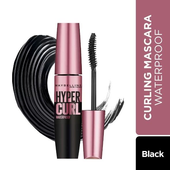Maybelline New York Hypercurl Waterproof Mascara, Smudge & Highly Pigmented