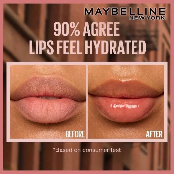 Maybelline New York Lifter Gloss - Rust, Tinted Lip Gloss With Hyaluronic Acid & Long-lasting