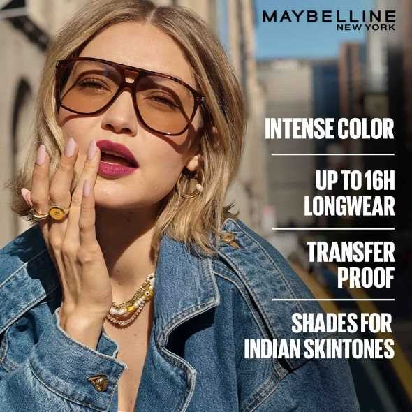 Maybelline New York Super Stay Matte Ink Liquid Lipstick, Lasts Up to 16 Hours - 245 Seeker