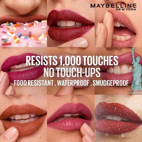 Maybelline New York Super Stay Matte Ink Liquid Lipstick, Lasts Up to 16 Hours - 245 Seeker