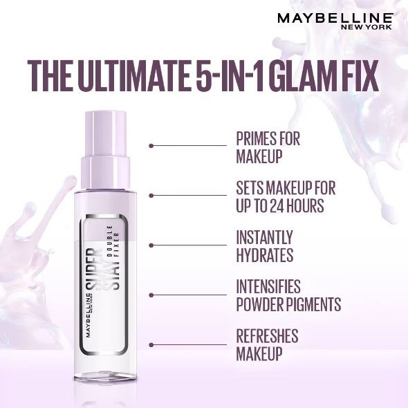 Maybelline New York Superstay Double Fixer, Double Fixing Polymers For 2X Longwear + 24H Hydration