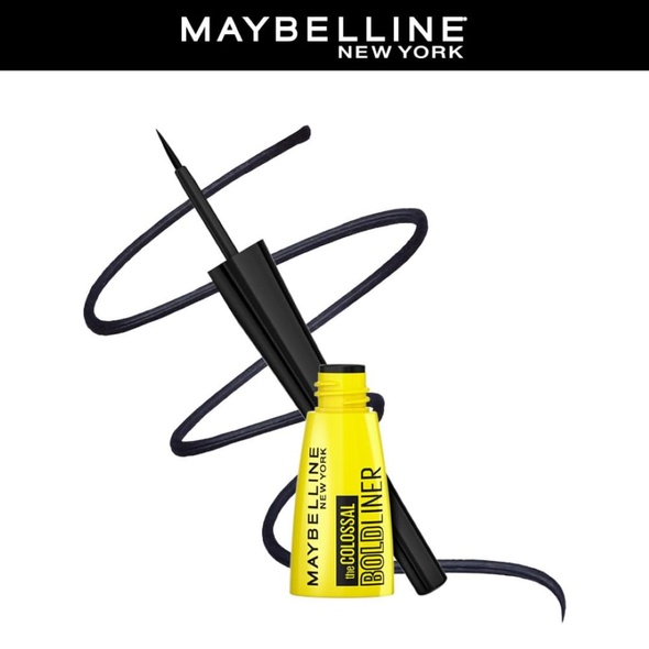 Maybelline New York The Colossal Bold Liner, Smudgeproof & Waterproof Eyeliner - Bold Black