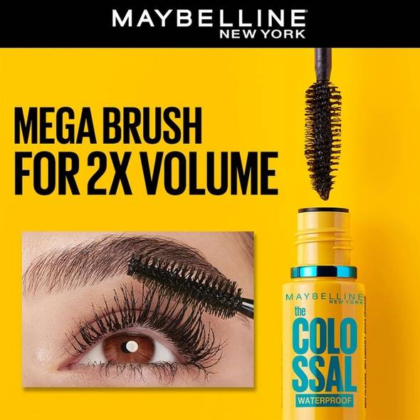 Maybelline New York The Colossal Volumizing Waterproof Mascara, Lasts Up To 12H
