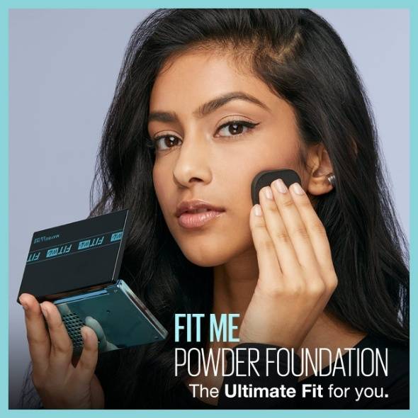 Maybelline New York Ultimate Powder Foundation, Full Matte Coverage, SPF44, 24H Oil Control, Fit Me