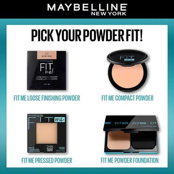 Maybelline New York fit me matte poreless up to 16H oilcontrol powder SPF32PA+++