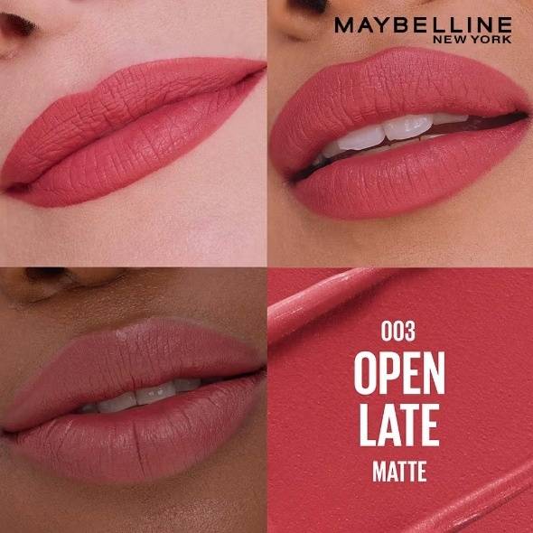 Maybelline Serum Matte Lipstick - 8Hr hydration, One-Swipe Bold Color