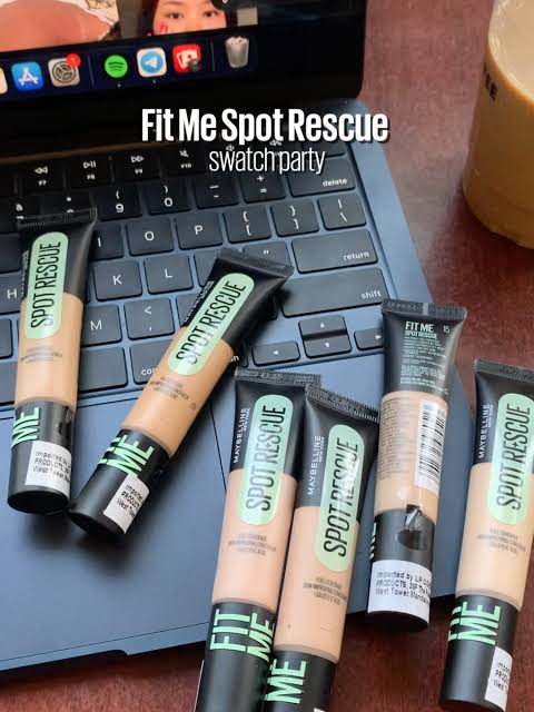 Maybelline New York Fit Me Spot Rescue Full Coverage Concealer, 24H Wear, Fades Spots, Minimizes Pimples, Clinically Tested, Non Comedogenic-15, 15ml