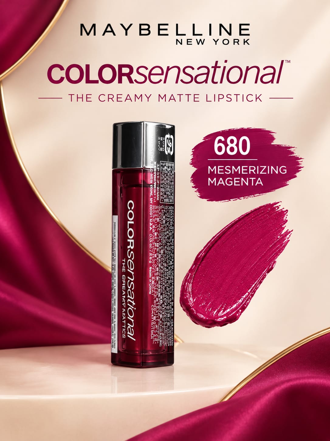 Maybelline New York Color Sensational Creamy Matte Lipstick 3.9g