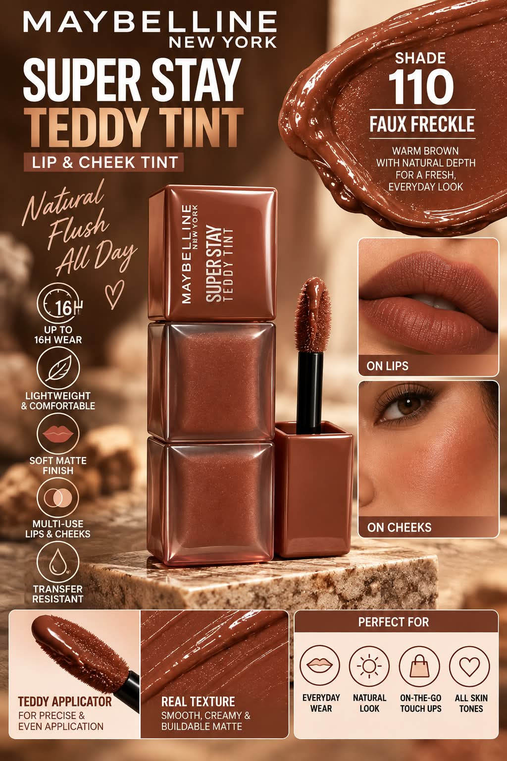 Maybelline New York Superstay Teddy Tint Lip & Cheek Color