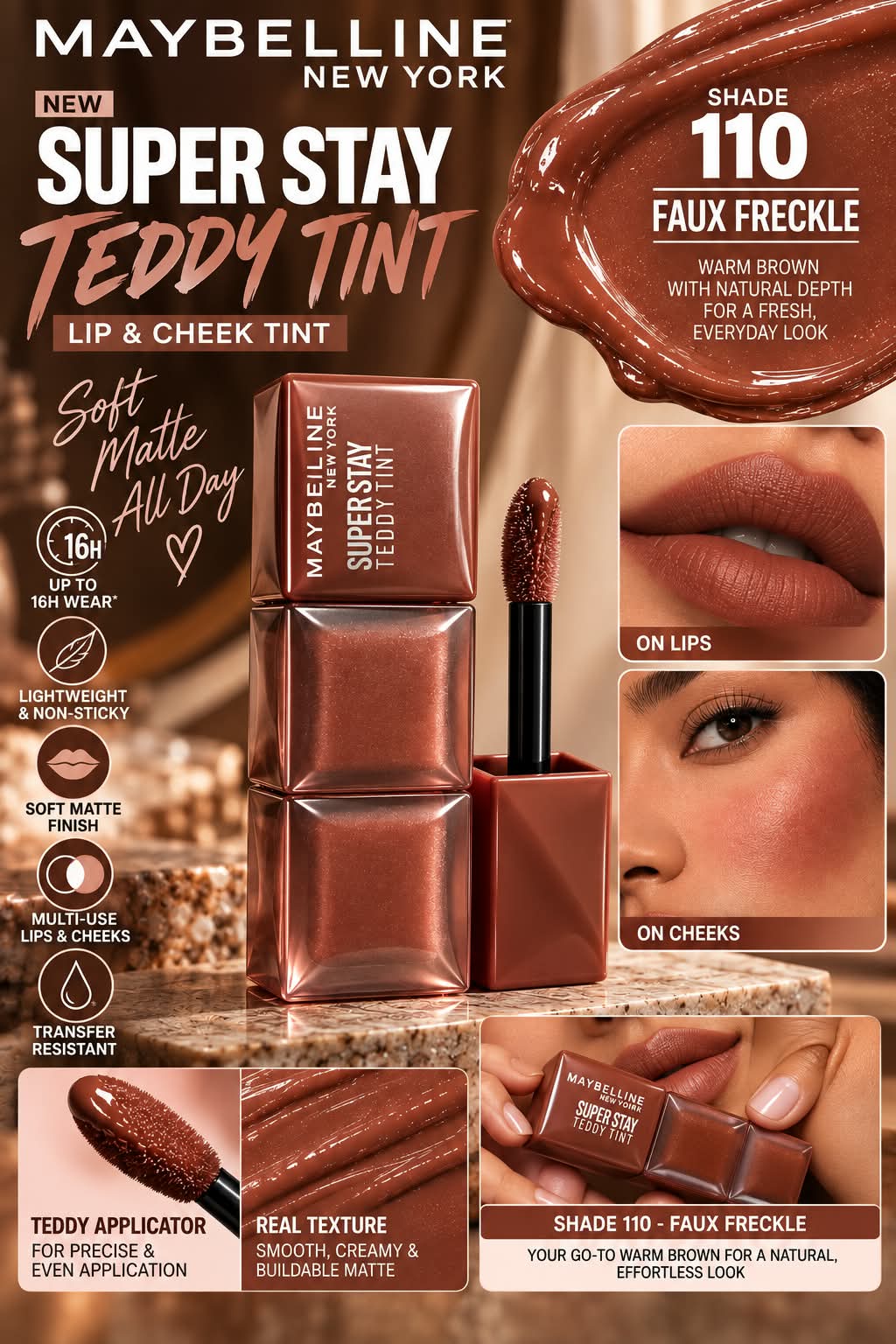 Maybelline New York Superstay Teddy Tint Lip & Cheek Color