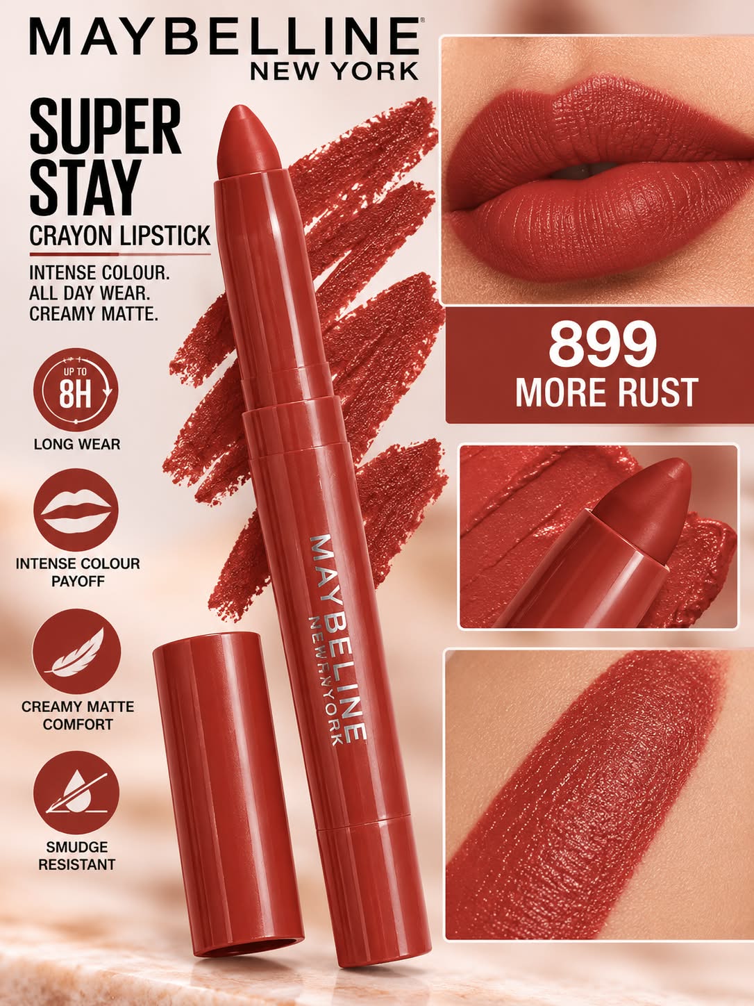 Maybelline New York Color Sensational Ultimattes Lipstick, Matte Finish
